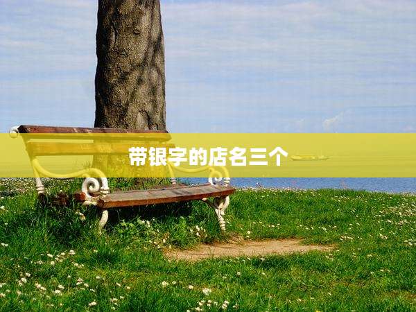 带银字的店名三个