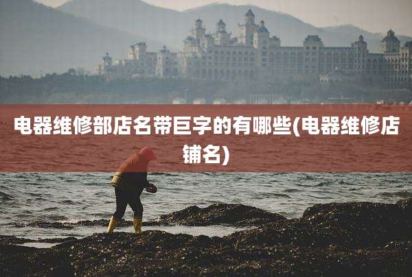 电器维修部店名带巨字的有哪些(电器维修店铺名)