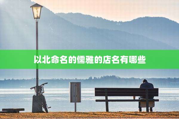 以北命名的儒雅的店名有哪些