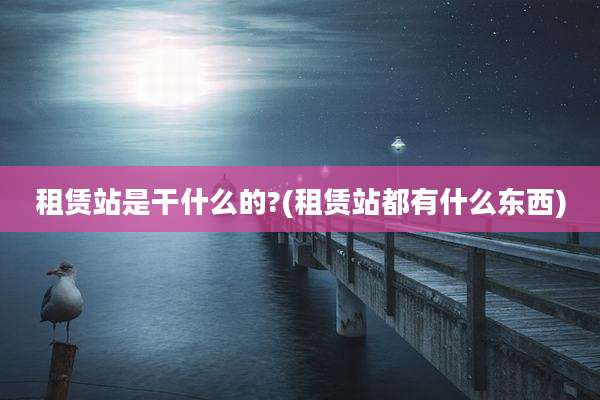 租赁站是干什么的?(租赁站都有什么东西)