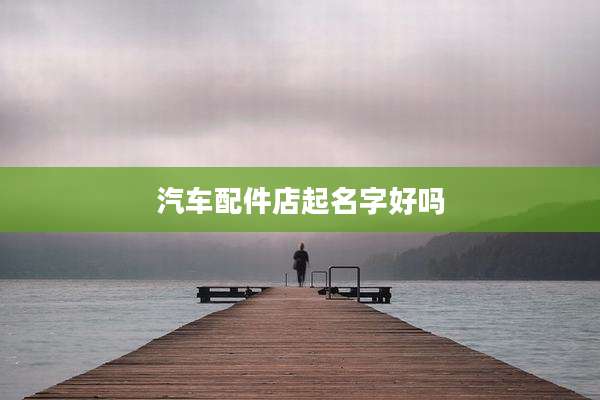 汽车配件店起名字好吗