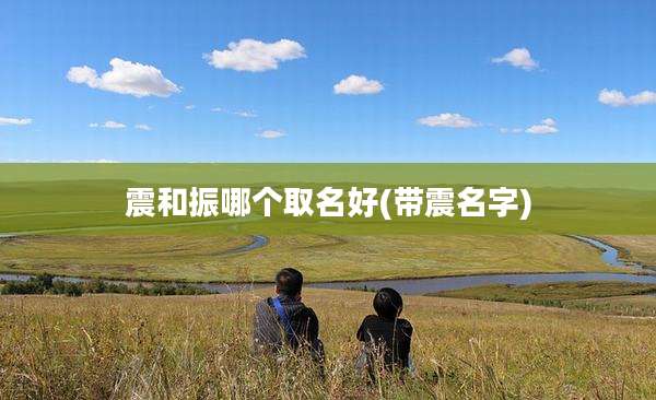 震和振哪个取名好(带震名字)