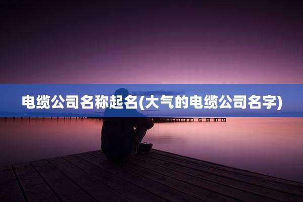 电缆公司名称起名(大气的电缆公司名字)