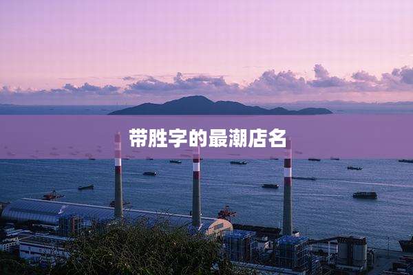 带胜字的最潮店名