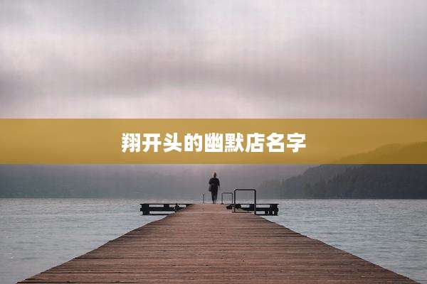 翔开头的幽默店名字