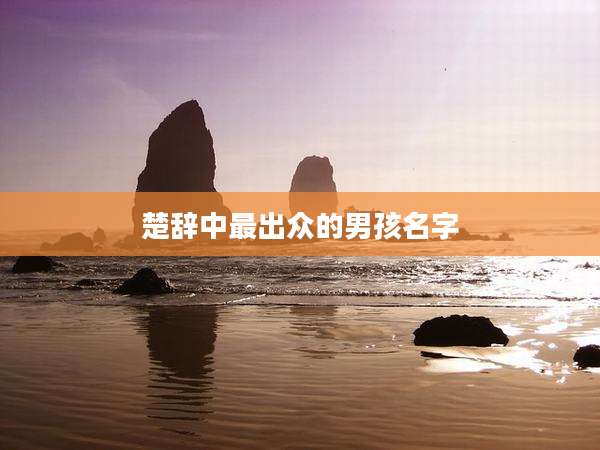 楚辞中最出众的男孩名字