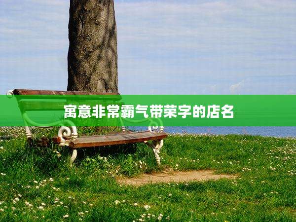 寓意非常霸气带荣字的店名