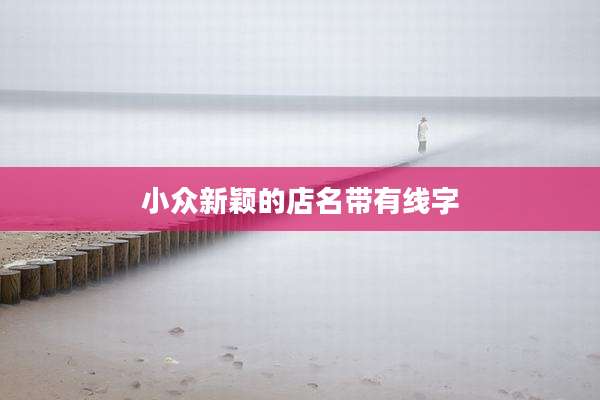 小众新颖的店名带有线字