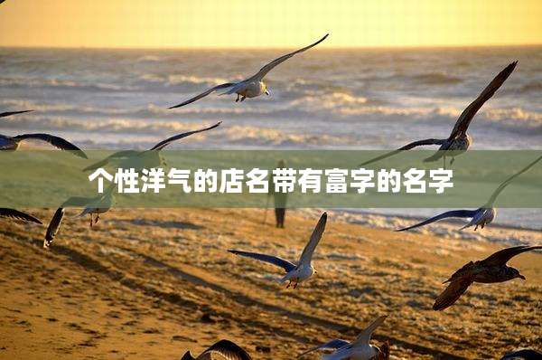 个性洋气的店名带有富字的名字