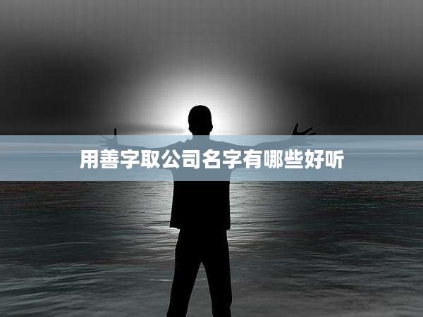 用善字取公司名字有哪些好听