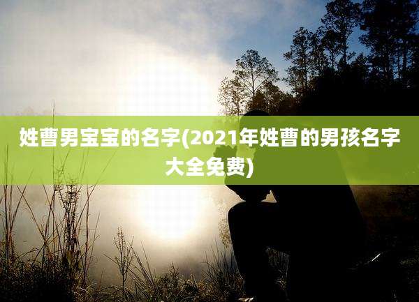 姓曹男宝宝的名字(2021年姓曹的男孩名字大全免费)