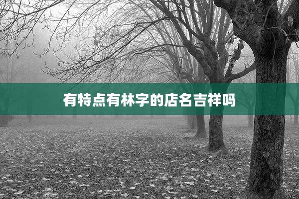 有特点有林字的店名吉祥吗