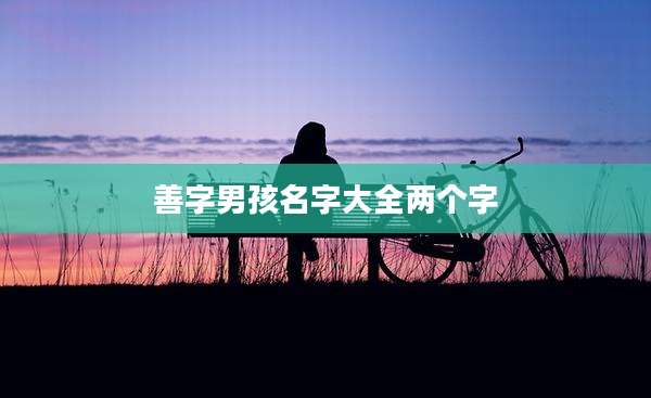 善字男孩名字大全两个字