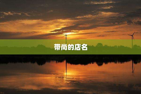 带尚的店名