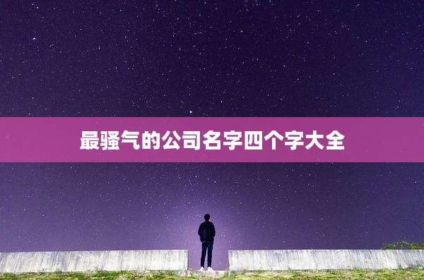 最骚气的公司名字四个字大全