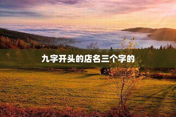 九字开头的店名三个字的