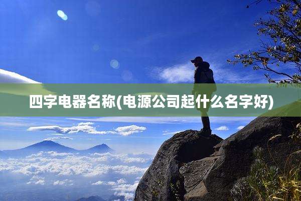 四字电器名称(电源公司起什么名字好)