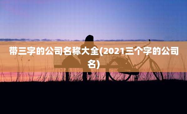 带三字的公司名称大全(2021三个字的公司名)