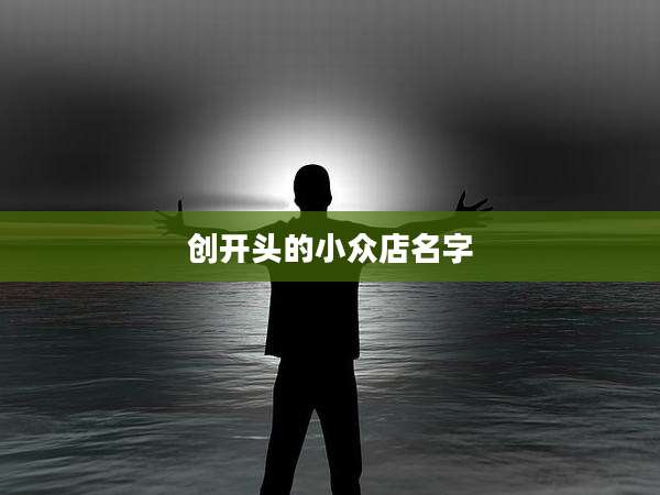 创开头的小众店名字