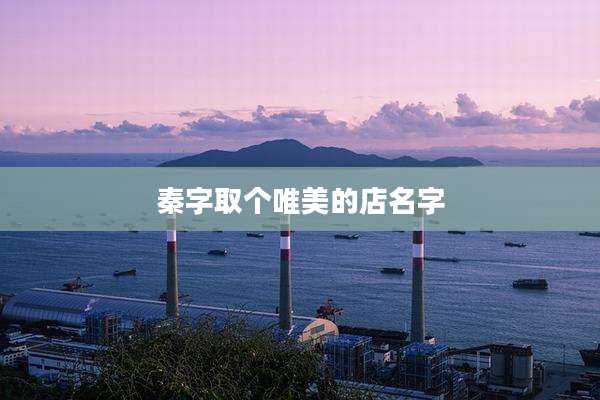 秦字取个唯美的店名字