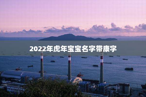 2022年虎年宝宝名字带康字