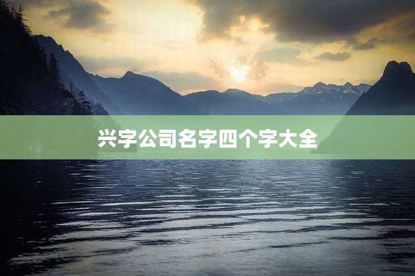 兴字公司名字四个字大全