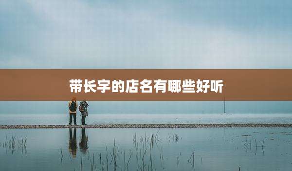 带长字的店名有哪些好听
