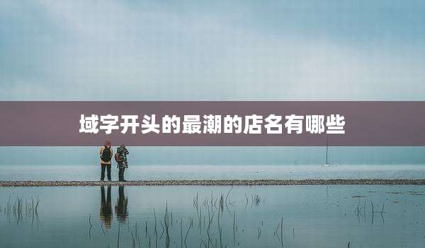域字开头的最潮的店名有哪些