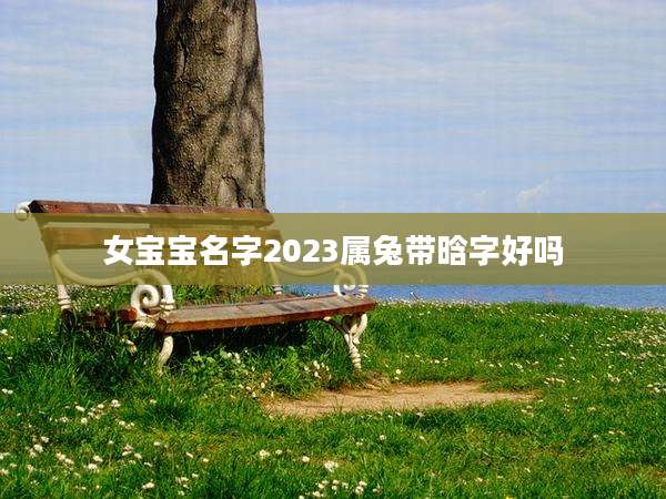 女宝宝名字2023属兔带晗字好吗