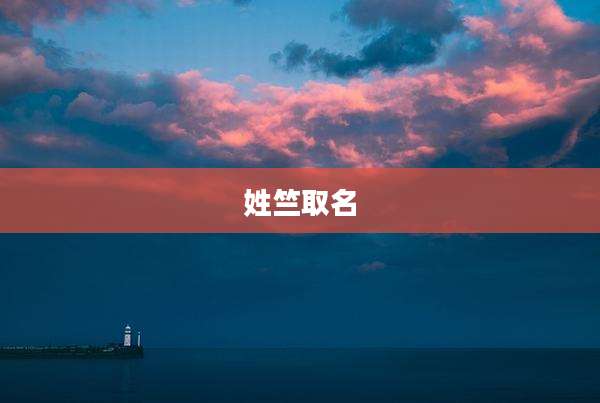 姓竺取名
