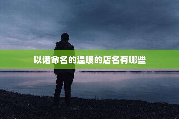 以诺命名的温暖的店名有哪些