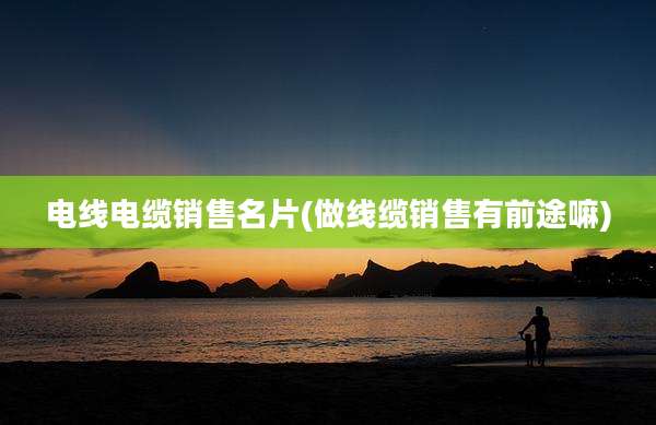 电线电缆销售名片(做线缆销售有前途嘛)