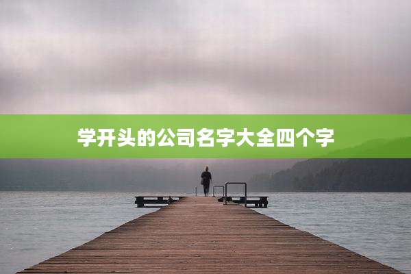 学开头的公司名字大全四个字