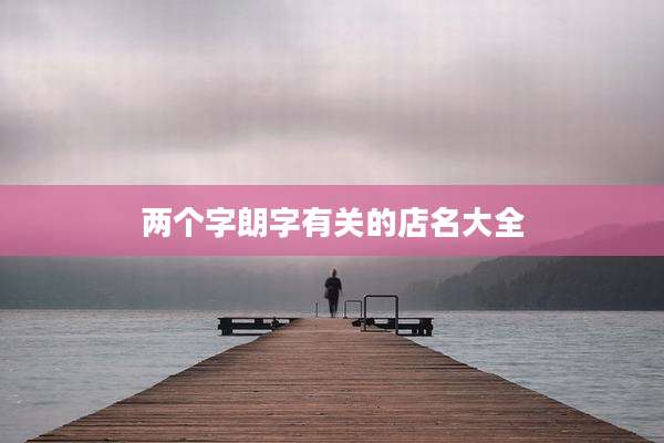 两个字朗字有关的店名大全