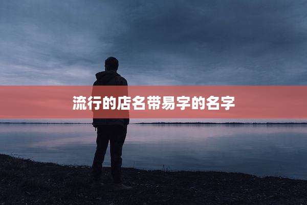 流行的店名带易字的名字