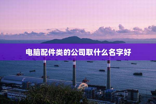 电脑配件类的公司取什么名字好