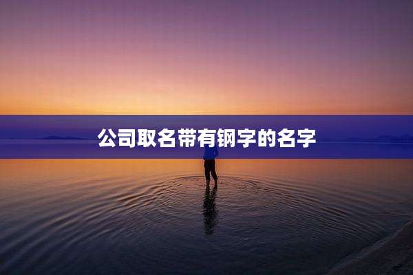 公司取名带有钢字的名字