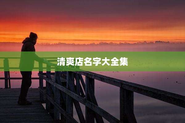 清爽店名字大全集
