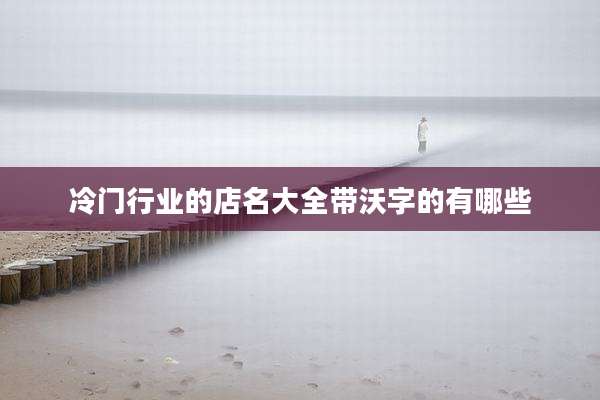 冷门行业的店名大全带沃字的有哪些