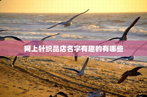 网上针织品店名字有趣的有哪些
