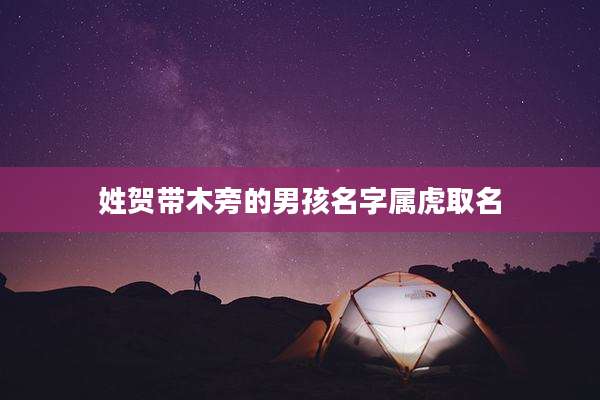 姓贺带木旁的男孩名字属虎取名