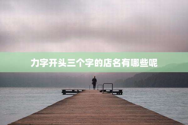 力字开头三个字的店名有哪些呢