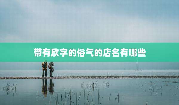 带有欣字的俗气的店名有哪些