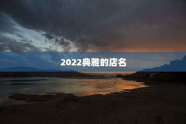 2022典雅的店名