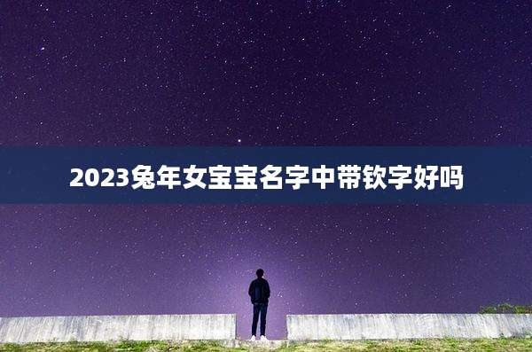 2023兔年女宝宝名字中带钦字好吗