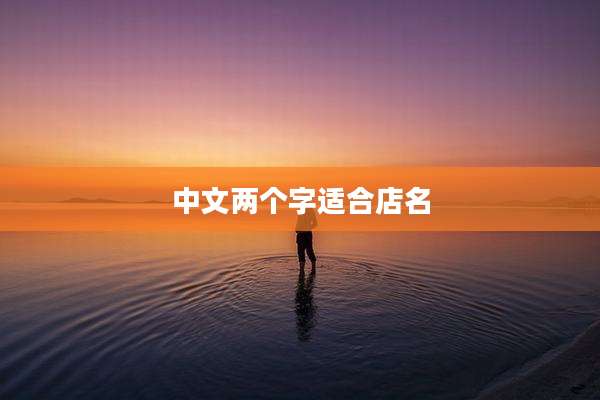 中文两个字适合店名