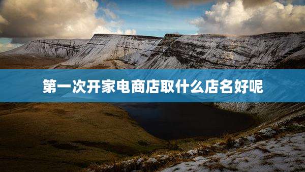 第一次开家电商店取什么店名好呢