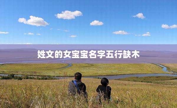 姓文的女宝宝名字五行缺木