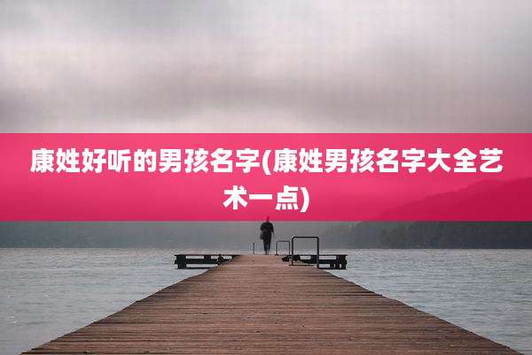康姓好听的男孩名字(康姓男孩名字大全艺术一点)
