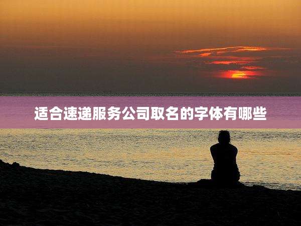 适合速递服务公司取名的字体有哪些